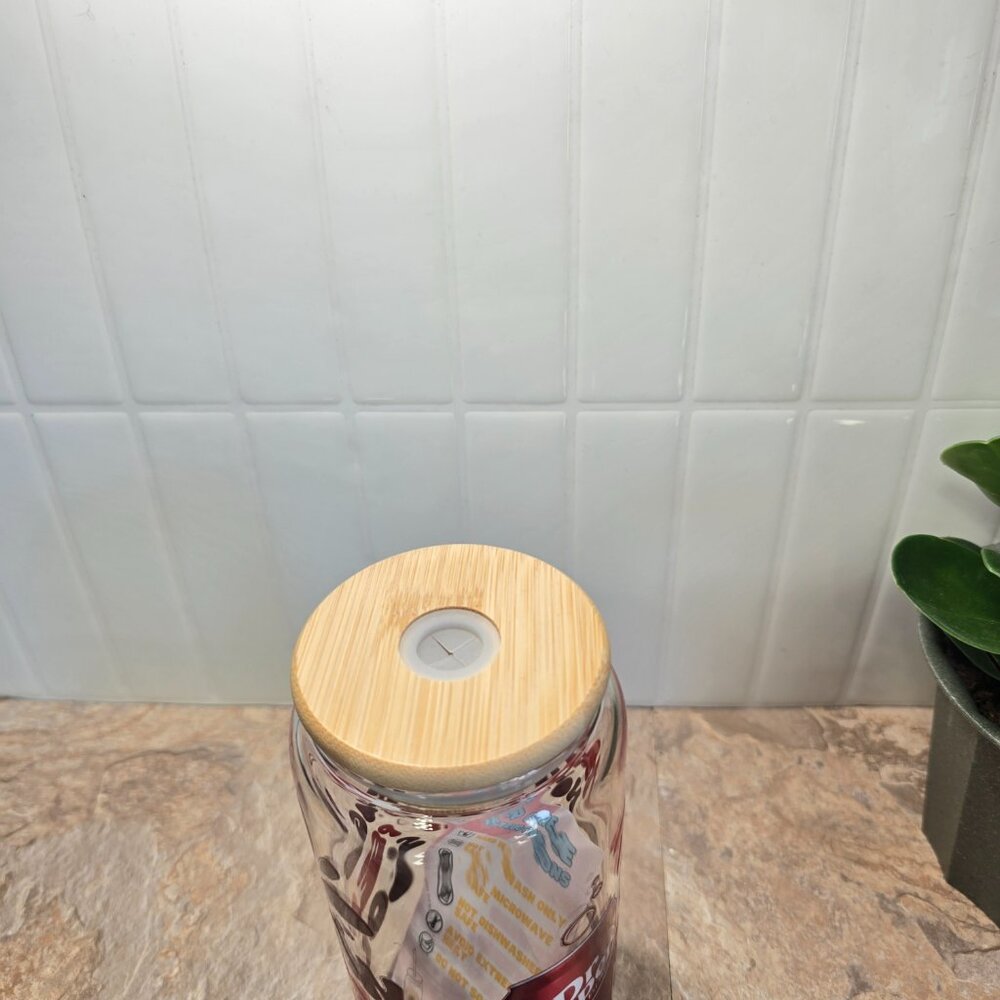 Dr Pepper Tumbler Glass Cup 16oz - Picture 4 of 4